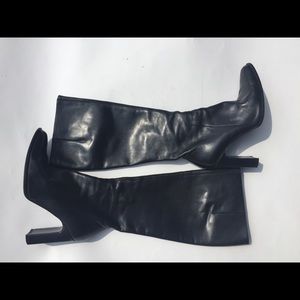 Charles David Knee High Stacked Heel